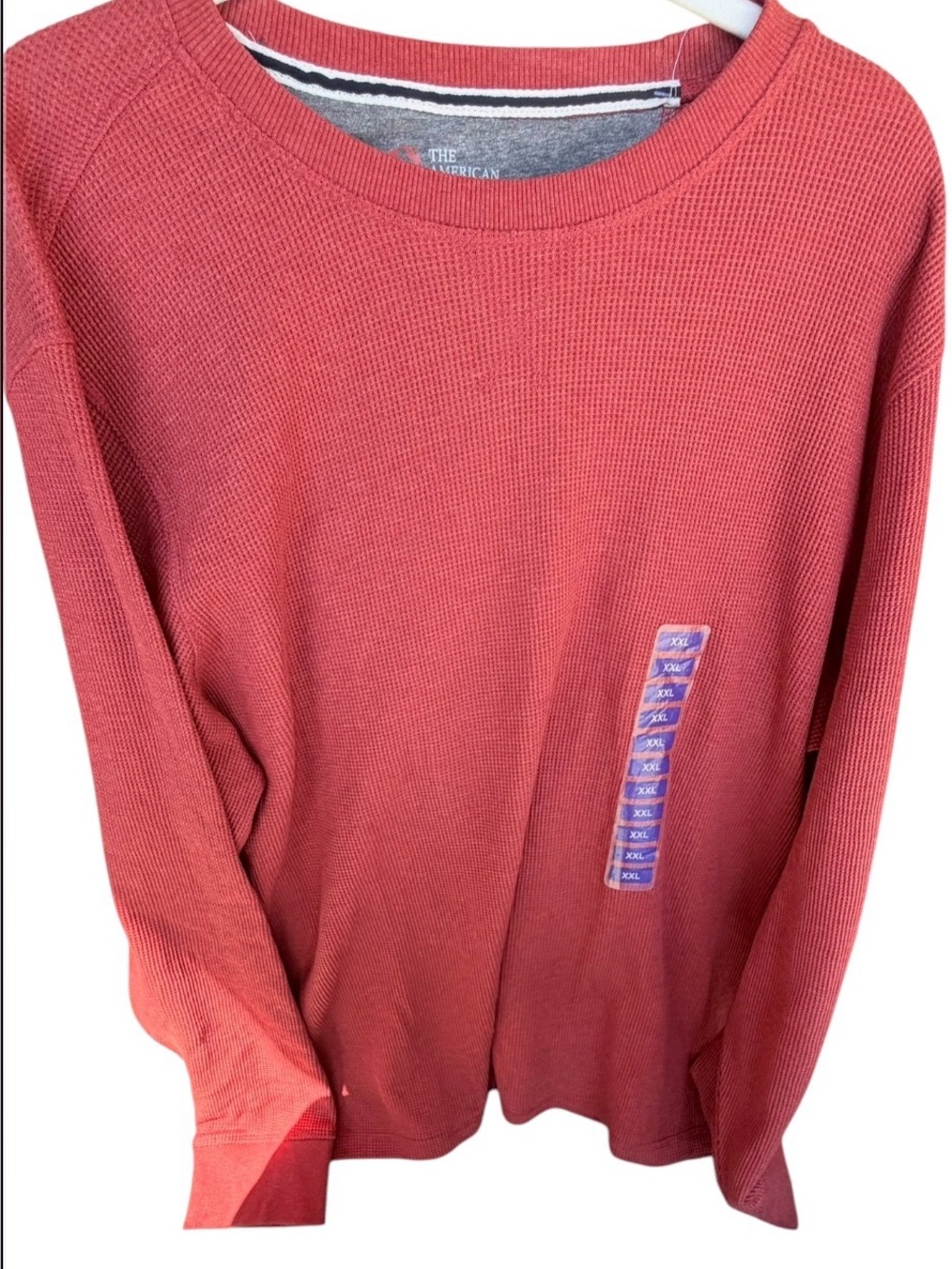 The American Outdoorsman Thermal Shirt Mens Size XXL 2XL Red Crewneck